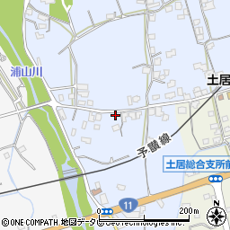 愛媛県四国中央市土居町土居1138周辺の地図