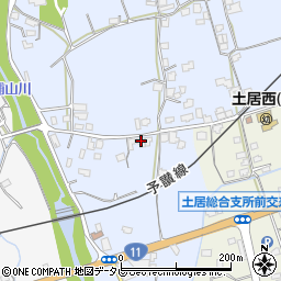 愛媛県四国中央市土居町土居1129周辺の地図