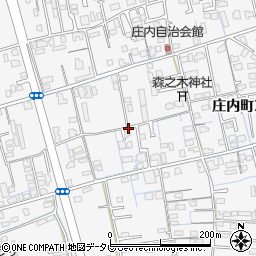 愛媛県新居浜市庄内町周辺の地図
