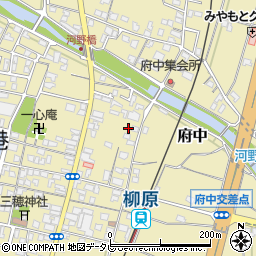 愛媛県松山市府中周辺の地図