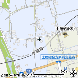 愛媛県四国中央市土居町土居1060周辺の地図