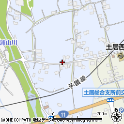 愛媛県四国中央市土居町土居1191周辺の地図