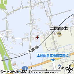 愛媛県四国中央市土居町土居1059周辺の地図
