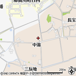 徳島県阿南市那賀川町手島（中湯）周辺の地図