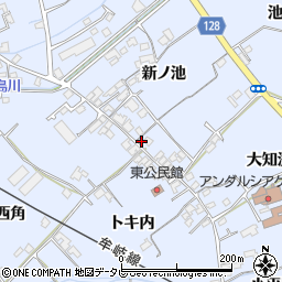 徳島県阿南市羽ノ浦町中庄新ノ池53-5周辺の地図