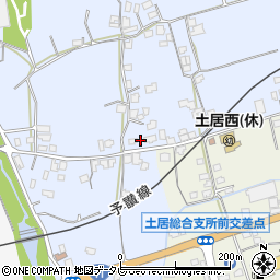 愛媛県四国中央市土居町土居1054周辺の地図