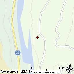 和歌山県日高郡日高川町高津尾1604-1周辺の地図