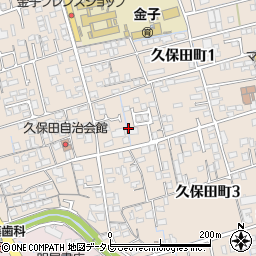 愛媛県新居浜市久保田町周辺の地図