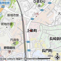 山口県下関市上条町周辺の地図