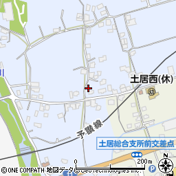 愛媛県四国中央市土居町土居1053周辺の地図