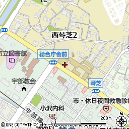 宇部学園　慶進高等学校周辺の地図