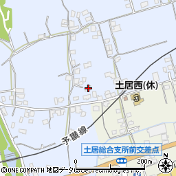 愛媛県四国中央市土居町土居1051周辺の地図