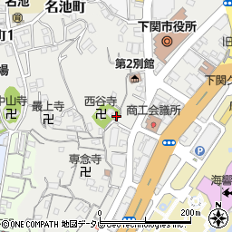 山口県下関市南部町周辺の地図
