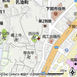 山口県下関市南部町周辺の地図