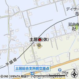 愛媛県四国中央市土居町土居994周辺の地図