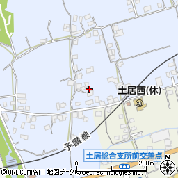 愛媛県四国中央市土居町土居1050周辺の地図