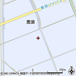 徳島県小松島市立江町黒須周辺の地図