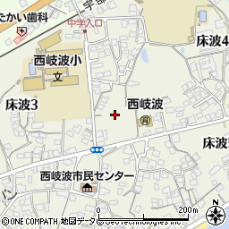 山口県宇部市床波4丁目12周辺の地図