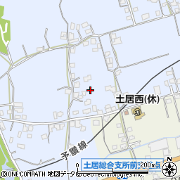愛媛県四国中央市土居町土居1032周辺の地図