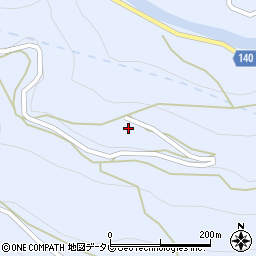 徳島県三好市池田町松尾松本166-3周辺の地図