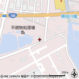 柳井市　不燃物処理場周辺の地図