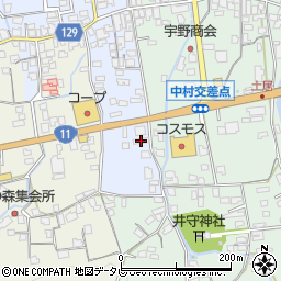 愛媛県四国中央市土居町土居16周辺の地図