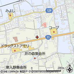 セブンイレブン四国中央土居町入野店周辺の地図