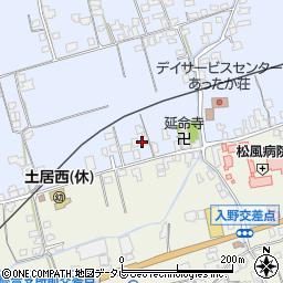 愛媛県四国中央市土居町土居931周辺の地図