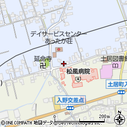 愛媛県四国中央市土居町土居858周辺の地図