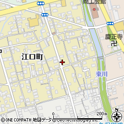 愛媛県新居浜市江口町10-17周辺の地図