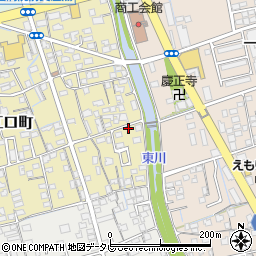 愛媛県新居浜市江口町13-38周辺の地図