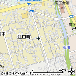 愛媛県新居浜市江口町10-19周辺の地図