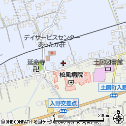愛媛県四国中央市土居町土居857周辺の地図