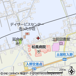 愛媛県四国中央市土居町土居855周辺の地図