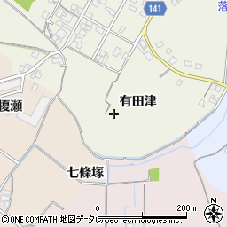 徳島県阿南市那賀川町今津浦（有田津）周辺の地図