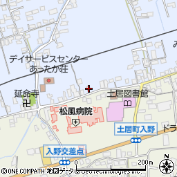 愛媛県四国中央市土居町土居854周辺の地図