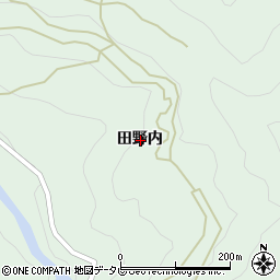 徳島県美馬市穴吹町古宮田野内周辺の地図