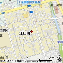 愛媛県新居浜市江口町10-31周辺の地図