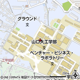 山口県宇部市常盤台周辺の地図