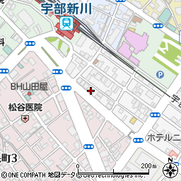 山口県宇部市松島町17-9周辺の地図