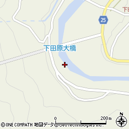 下田原大橋周辺の地図
