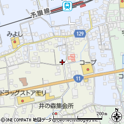 愛媛県四国中央市土居町土居50-2周辺の地図
