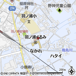 阿南市役所　羽ノ浦支所周辺の地図