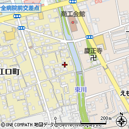 愛媛県新居浜市江口町12-12周辺の地図