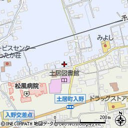 愛媛県四国中央市土居町土居797周辺の地図