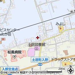 愛媛県四国中央市土居町土居764周辺の地図