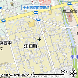 愛媛県新居浜市江口町10-34周辺の地図
