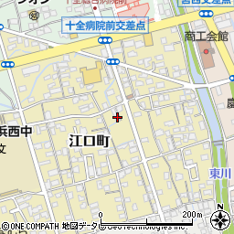 愛媛県新居浜市江口町10-39周辺の地図