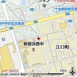 愛媛県新居浜市江口町7-11周辺の地図