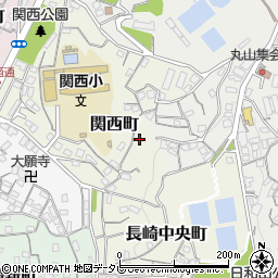 山口県下関市関西町周辺の地図